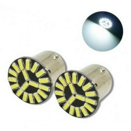 Ampoules LED P21/5W BAY15D 18 smd 6500K