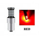 Ampoule LED BAY15D P21/5W 40 SMD Rouge Canbus