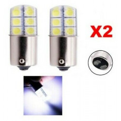 Ampoule BAY15D LED P21/5W 6000K Veilleuses 12 leds Gel