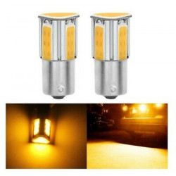 Ampoules LED BAU15S ORANGE 1156 PY21W COB