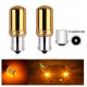 Ampoules BAU15S LED PY21W 144 SMD Canbus Chrome Orange