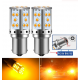 Ampoules LED BAU15S PY21W 30 SMD Orange Canbus