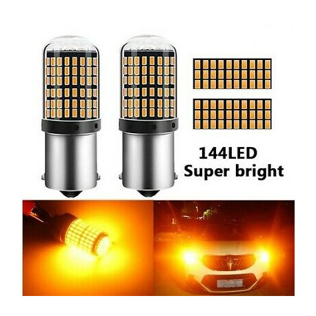 AmpouleS BAU15S LED ORANGE PY21W 144 SMD