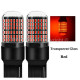 Ampoules T20 LED W21W 144 SMD Canbus Rouge pour feux stop freins