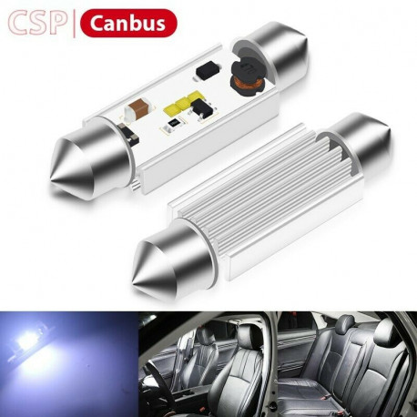 Ampoules LED 31mm C5W Navette CSP Canbus Veilleuses Blanc 6500K - Xenon  Discount