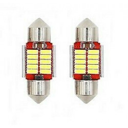 Ampoules LED 31mm Canbus 12 SMD Canbus Veilleuses BLANC 6500K