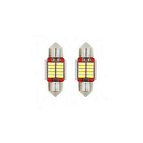 Ampoules LED 31mm Canbus 12 SMD Canbus Veilleuses BLANC 6500K