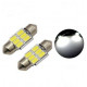 Ampoules 31mm LED Canbus 12 SMD Blanc 6500K