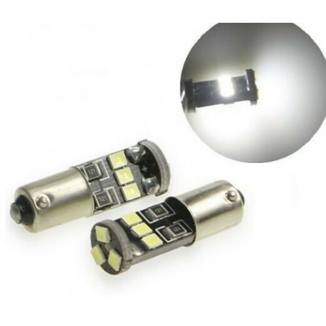 Ampoule BA9S LED T4W Canbus 8 SMD Lumiere 6000K