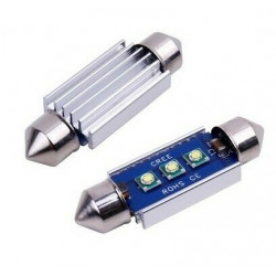 Navettes Ampoules LED 36 mm CREE Canbus Veilleuse Extra Blanc 6000K