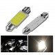 Ampoules LED 36mm COB Blanches Veilleuses 12V