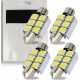 4x Ampoules C5W 36mm 6 LED Canbus SMD Blanc 6500K