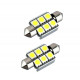 2x Ampoules C5W 36mm 6 LED Canbus SMD Blanc 6500K