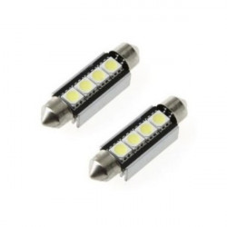 Ampoule navette à LED 42mm SMD 4 leds Canbus