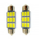 Ampoules C7W 39mm LED Canbus 6 SMD Blanc 6500K