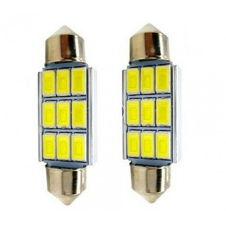 Ampoules C10W 42mm LED Canbus 9 SMD 6500K