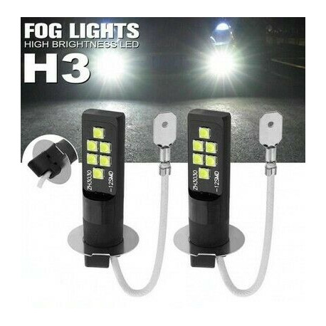 Ampoules H3 LED 12 SMD 6500K