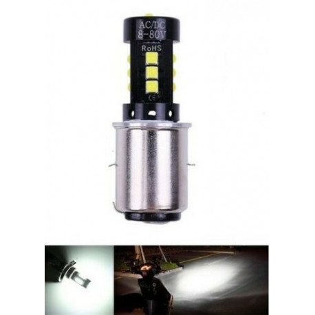 LED BA20D ampoule 6000K CREE phare avant scooter moto ATV