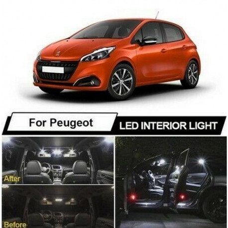 Ampoules leds Interieur pour Peugeot 208