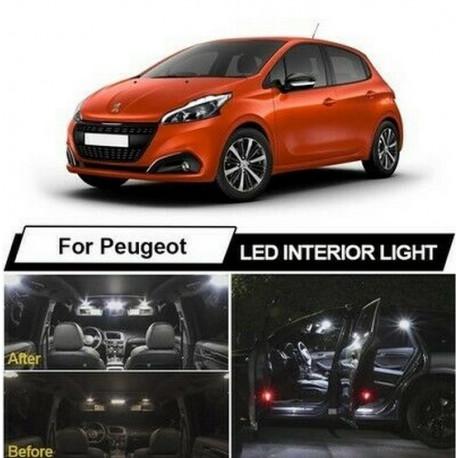 Ampoules leds Interieur pour Peugeot 208