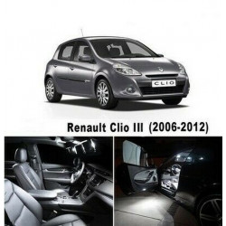 ampoules leds Interieur Renault Clio 3 Blanc