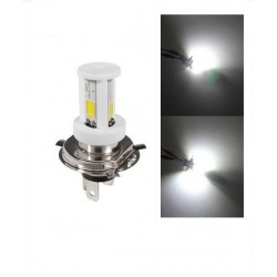 Ampoule H4 LED Super céramique COB Motos scooters 12V/24V