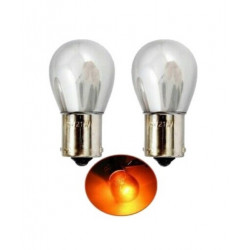  2X Ampoules Halogène P21W BA15S Orange Chrome