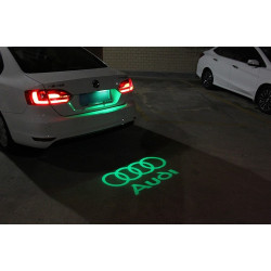 Logo coffre AUDI LED Lumière de Courtoisie Ghost Shadow