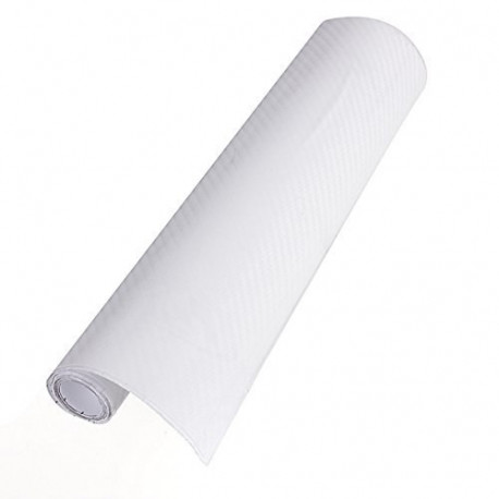 FILM VINYL ROULEAU 30X127cm Carbone 3D BLANC