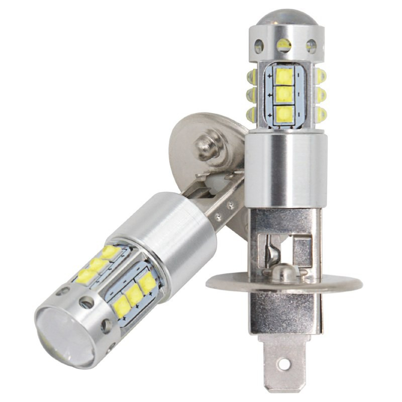 Ampoule H1 10 leds 5630 blanches 9 à 30 volts - Led-effect