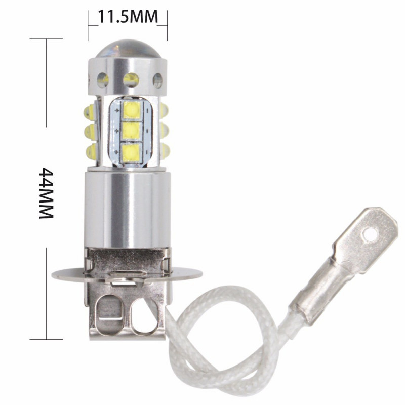 Ampoules LED H3 CREE 6000K Auto Moto Feu anti brouillard - Xenon Discount