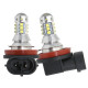 2X Ampoules LED H8 H9 H11 CREE 6000K